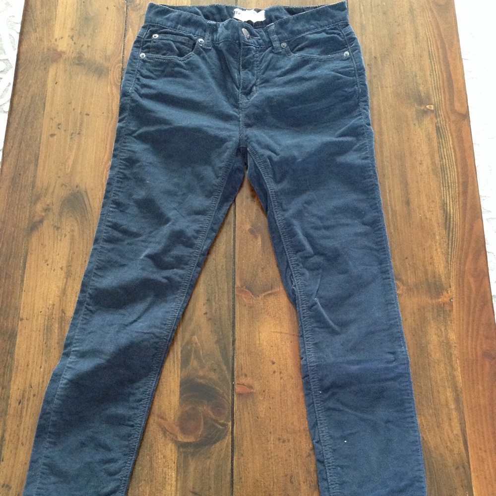 Free People Crop Teal Corduroy Pant